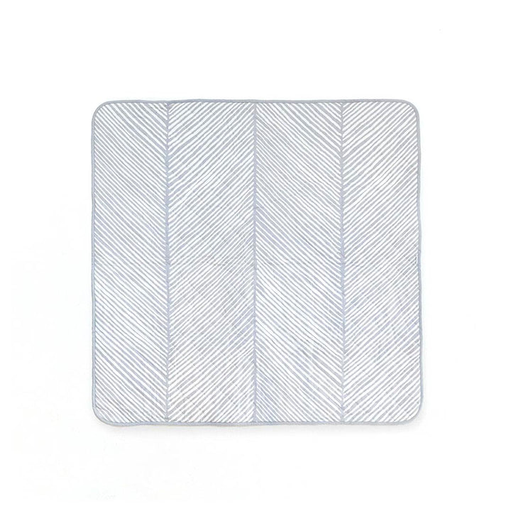 Toddlekind Ocean Pretty Practical Indoor/Outdoor Organic Travel Mat - Stone-Travel Changing Mats- | Natural Baby Shower