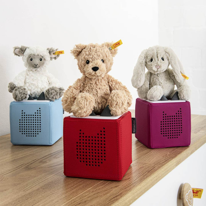 Tonies Steiff Soft Cuddly Friend - Jimmy Teddy Bear-Audio Player Cards + Characters- | Natural Baby Shower