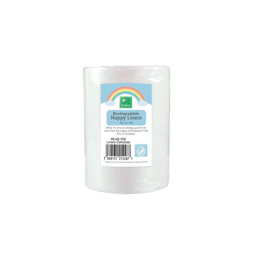 TotsBots Spunlace Liners - Roll of 100-Nappy Liners- | Natural Baby Shower