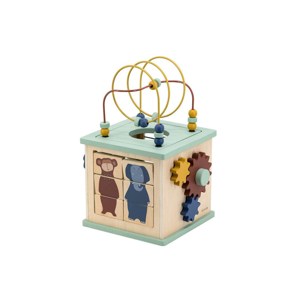 Trixie Wooden 5-In-1 Activity Cube-Activity Cubes- | Natural Baby Shower