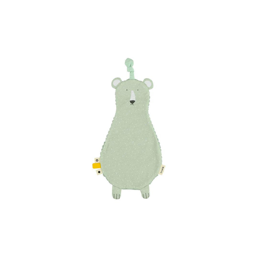 Trixie Flat Pacifier Cuddle - Mr Polar Bear-Pacifier Cloths- | Natural Baby Shower