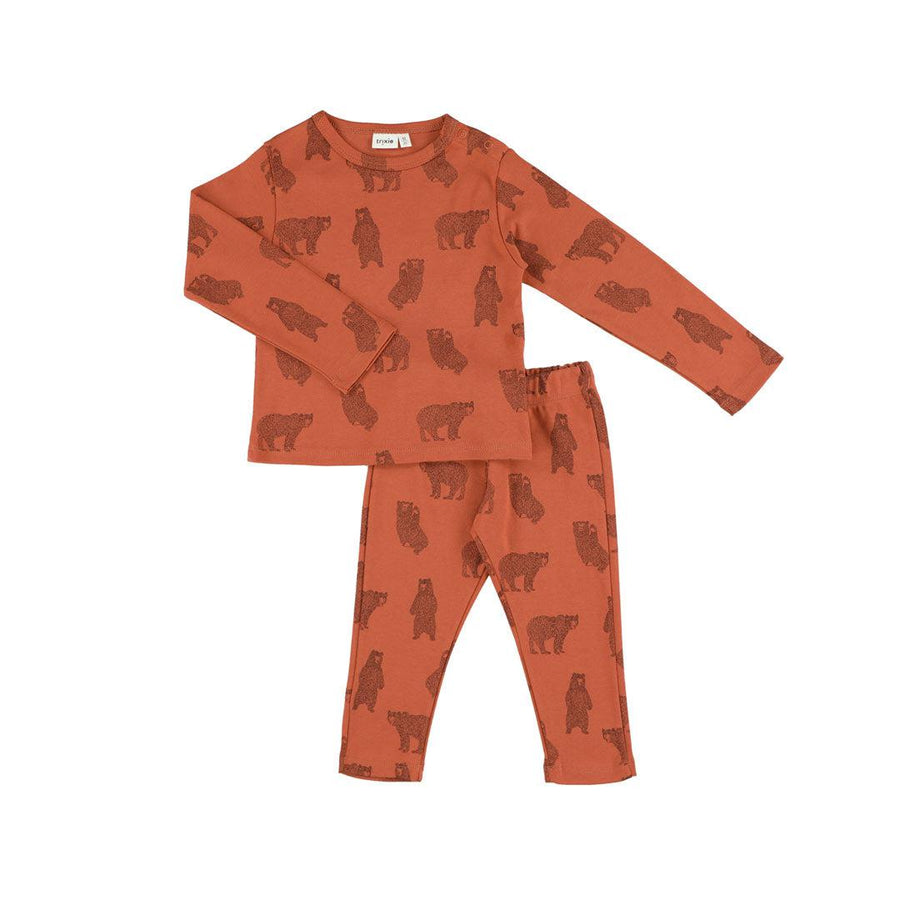 Trixie Long Sleeve Pyjama Set - Brave Bear-Pyjamas-Brave Bear-18-24m | Natural Baby Shower