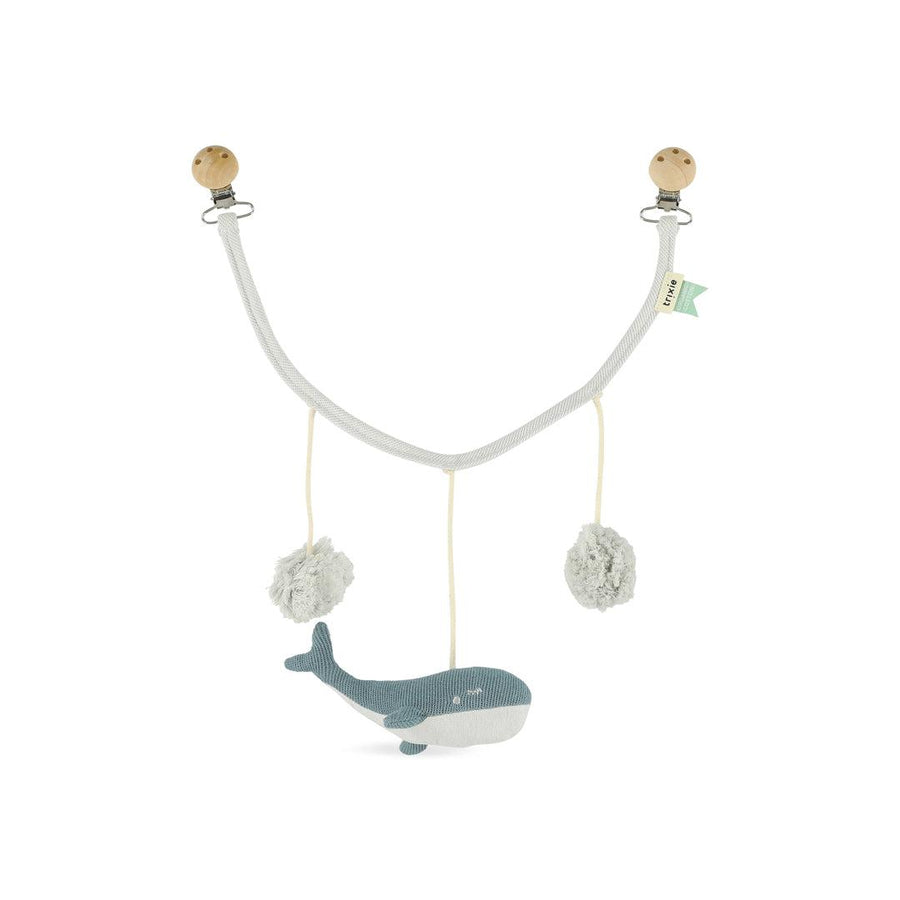 Trixie Pram Chain - Whale-Pacifier Clips-Whale- | Natural Baby Shower