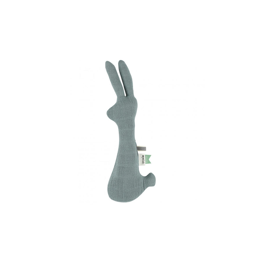 Trixie Rabbit Soft Rattle - Bliss Petrol-Rattles- | Natural Baby Shower
