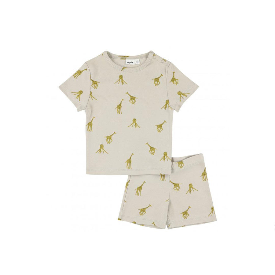 Trixie Short Sleeve Pyjama Set - Groovy Giraffe-Pyjamas-Groovy Giraffe-2y | Natural Baby Shower