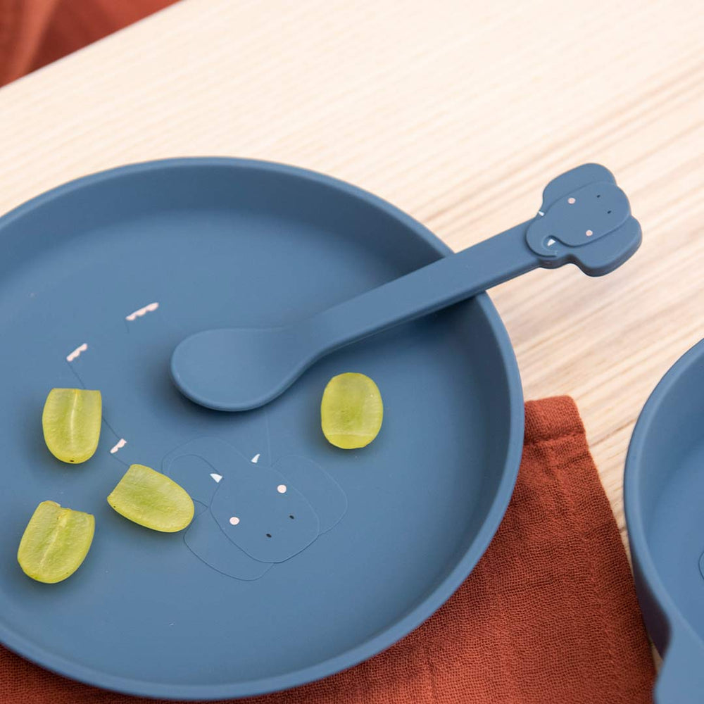 Trixie Silicone Spoons - Mrs Elephant - 2 Pack-Cutlery- | Natural Baby Shower