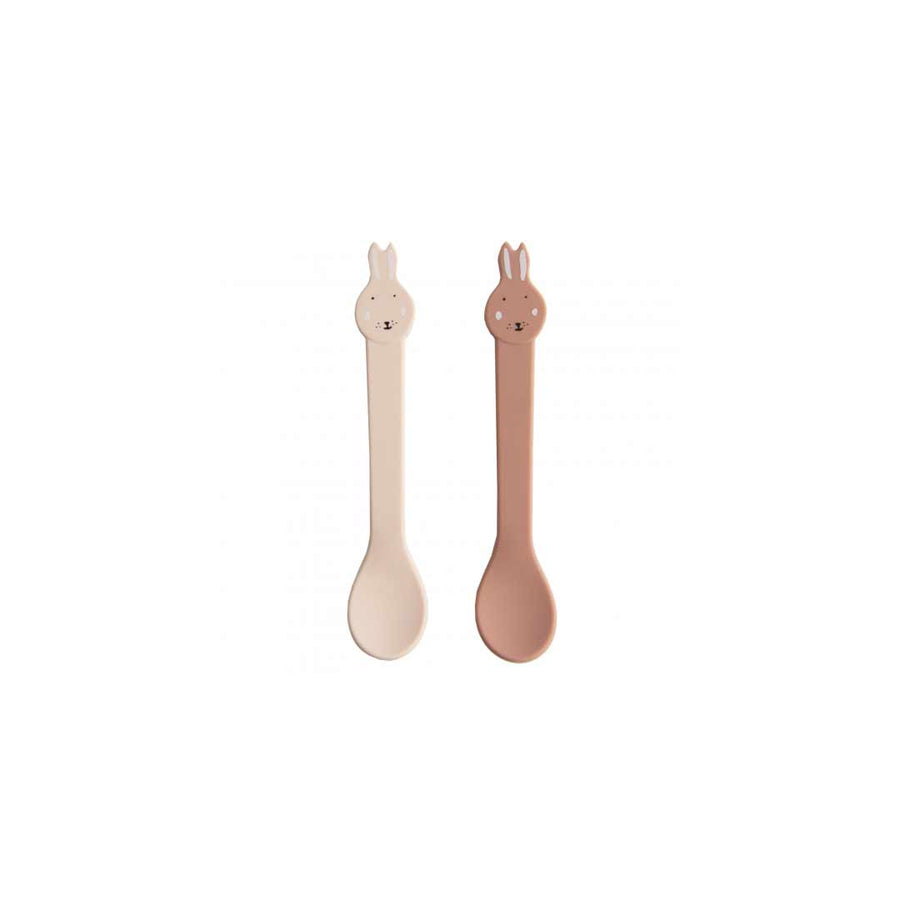 Trixie Silicone Spoons - Mrs Rabbit - 2 Pack-Cutlery- | Natural Baby Shower