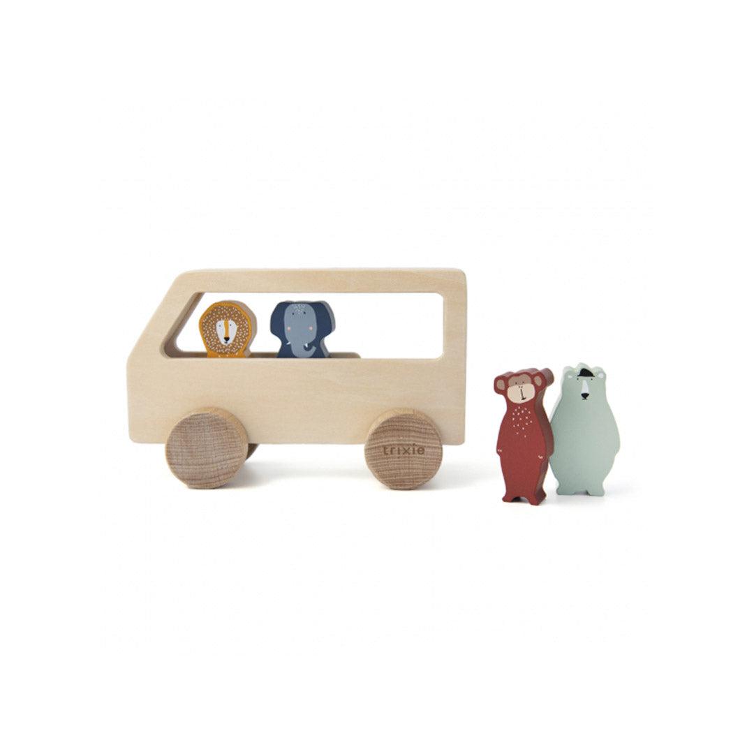 Trixie Wooden Animal Bus-Shape Sorters- | Natural Baby Shower