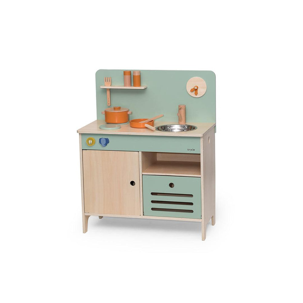 Trixie Wooden Kitchen-Role Play- | Natural Baby Shower