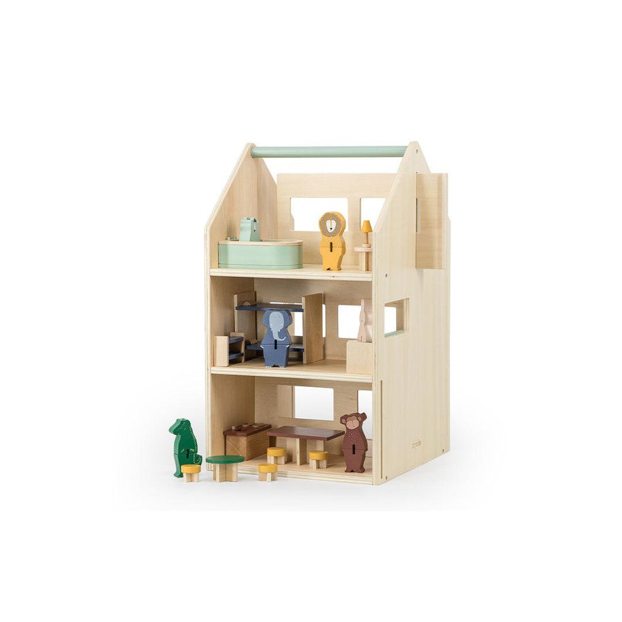 Trixie Wooden Play House With Accessories-Role Play- | Natural Baby Shower
