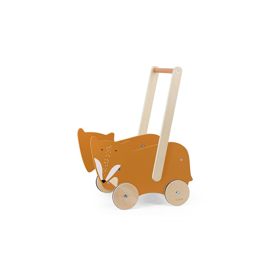 Trixie Wooden Push Along Cart - Mr Fox-Push-Alongs-Mr Fox- | Natural Baby Shower