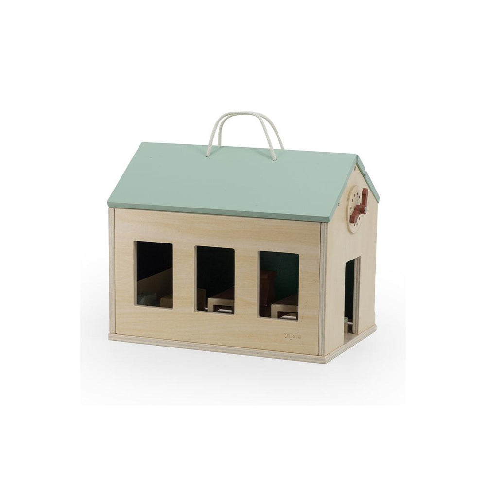 Trixie Wooden School With Accessories-Role Play- | Natural Baby Shower