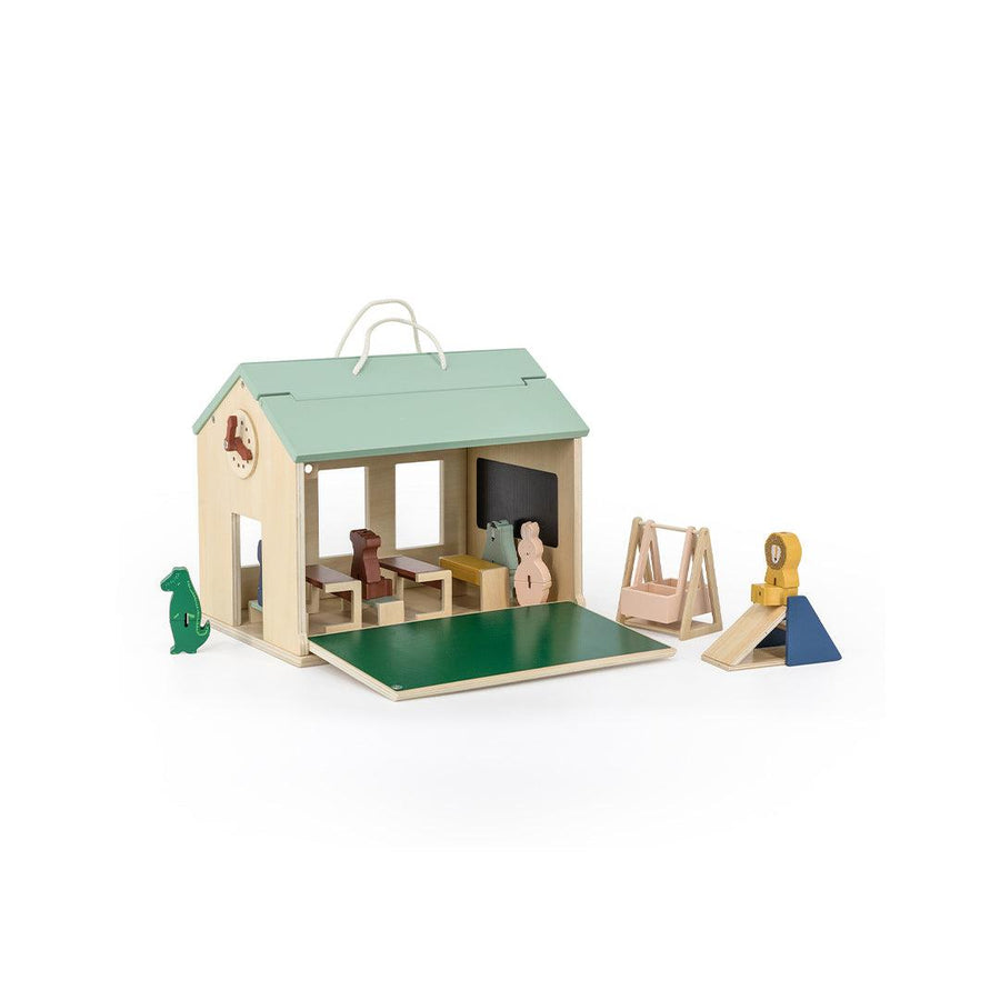 Trixie Wooden School With Accessories-Role Play- | Natural Baby Shower