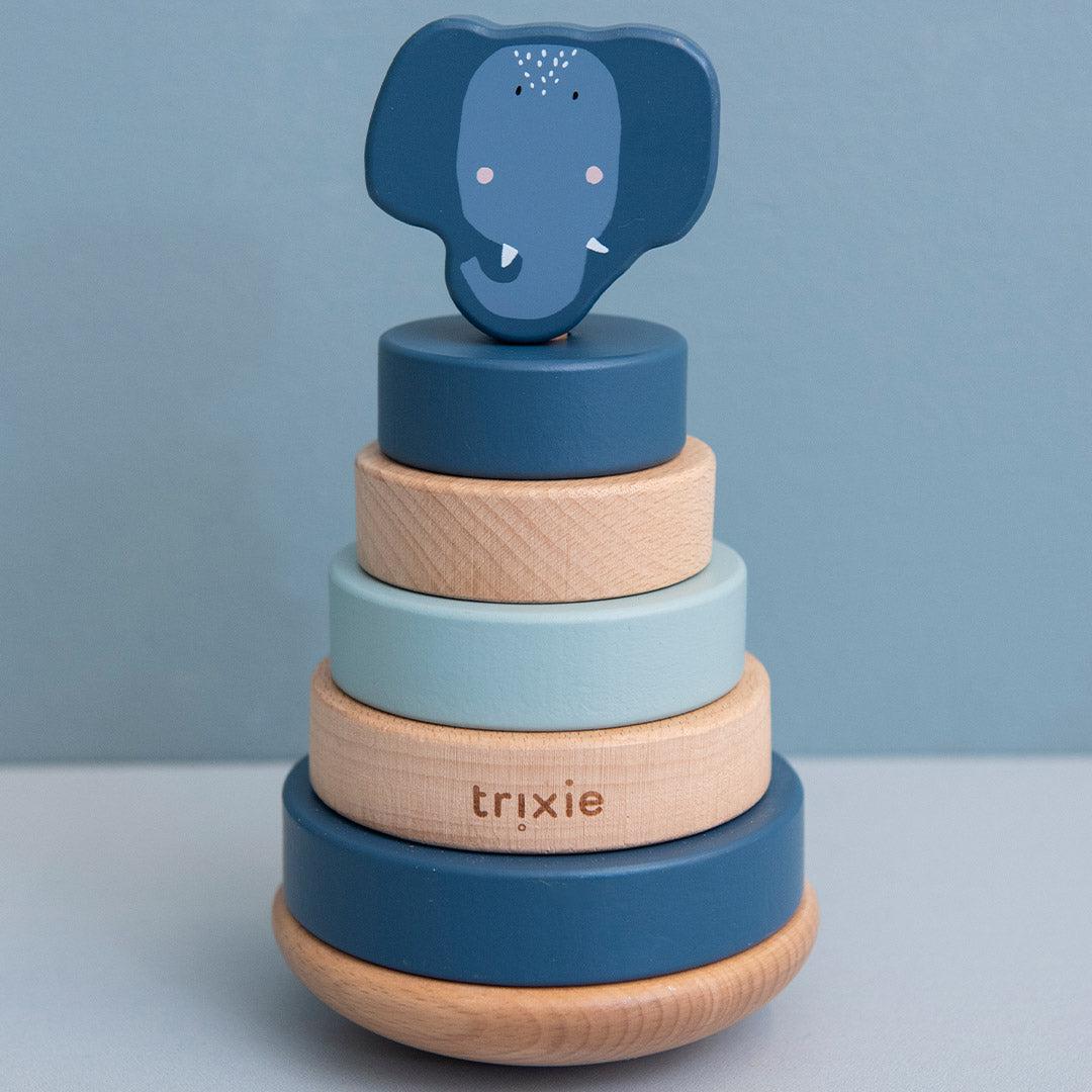 Trixie Wooden Stacking Toy - Mrs Elephant-Stacking Toys- | Natural Baby Shower