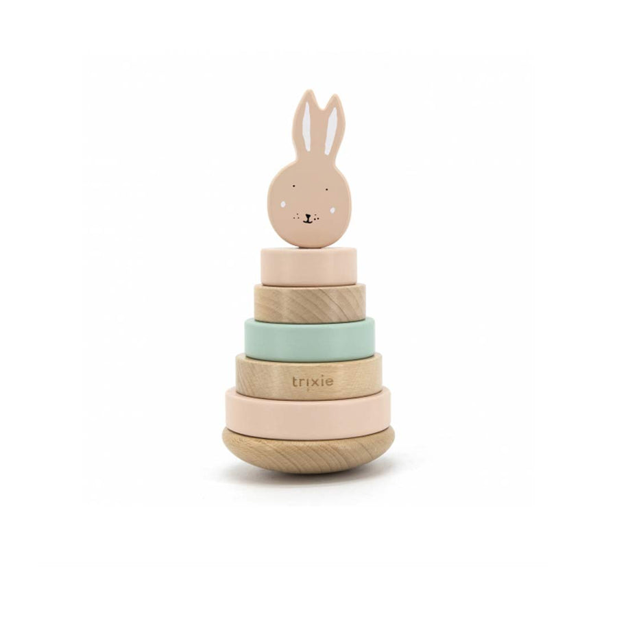 Trixie Wooden Stacking Toy - Mrs Rabbit-Stacking Toys- | Natural Baby Shower