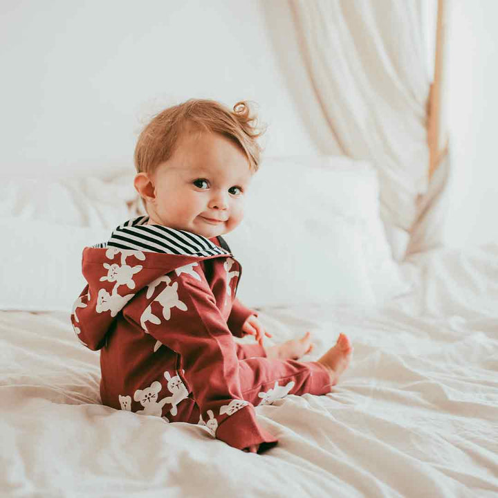 Turtledove London Best Pals Outersuit - Burgundy-Snugglesuits-Burgundy-0-6m | Natural Baby Shower