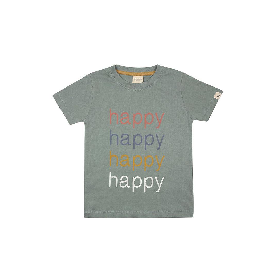 Turtledove London Happy Print T-Shirt - Kelp-Tops-Kelp-0-6m | Natural Baby Shower