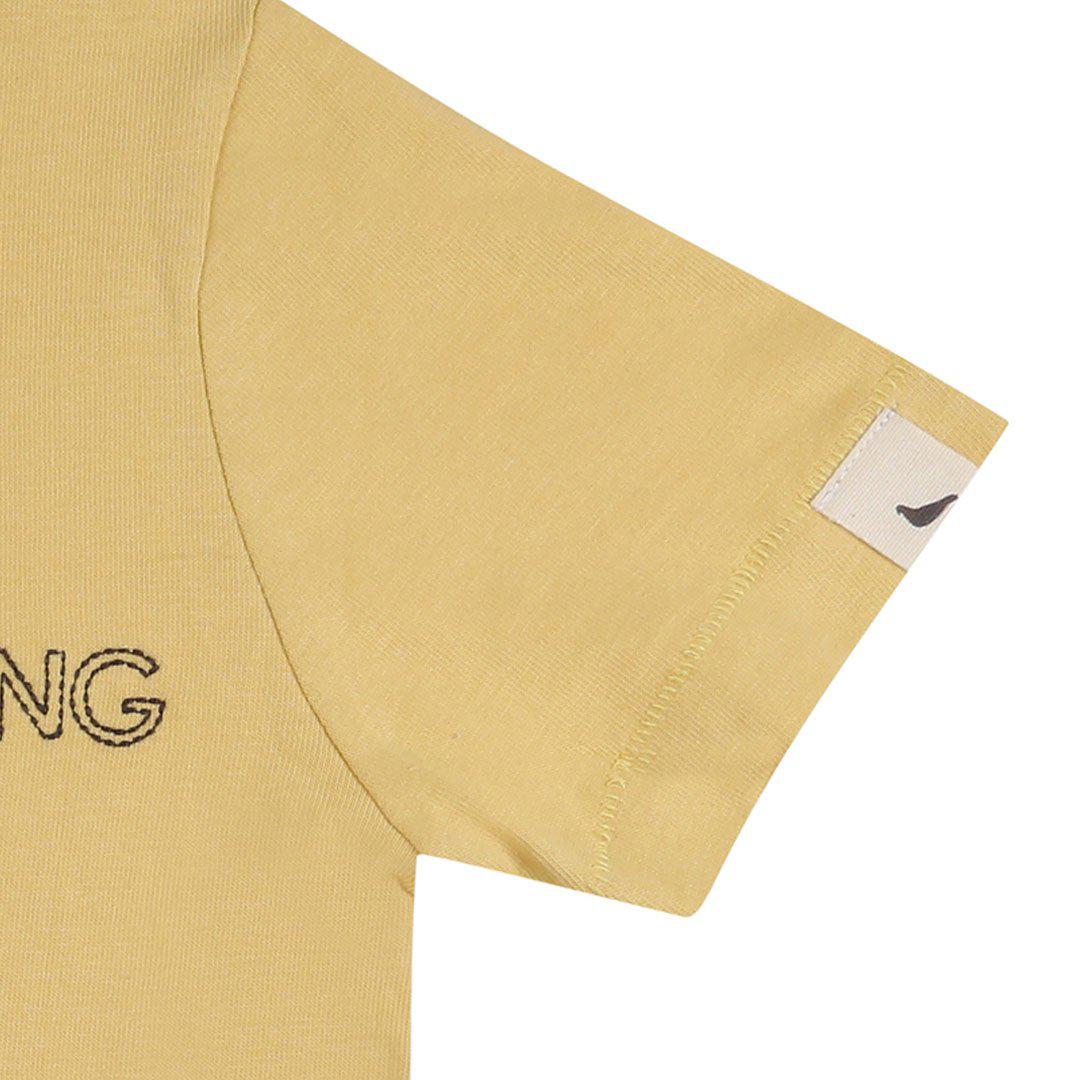 Turtledove London Living Life Embroidered T-Shirt - Sunshine-Tops-Sunshine-0-6m | Natural Baby Shower