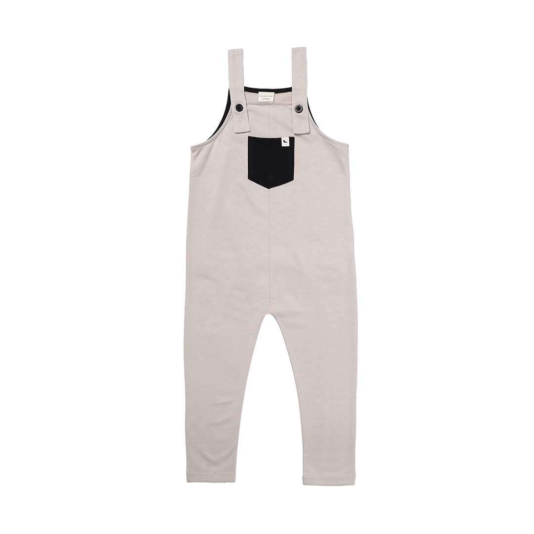 Turtledove London Plain Dungarees - Pumice-Dungarees-Pumice-0-6m | Natural Baby Shower