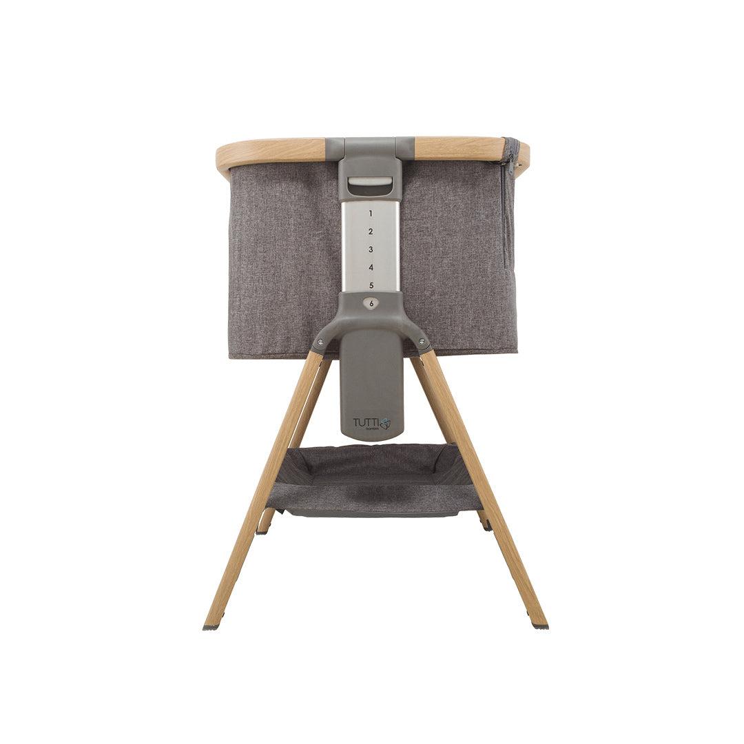 Tutti Bambini CoZee Bedside Crib - Oak and Charcoal-Bedside Cribs-Oak and Charcoal- | Natural Baby Shower