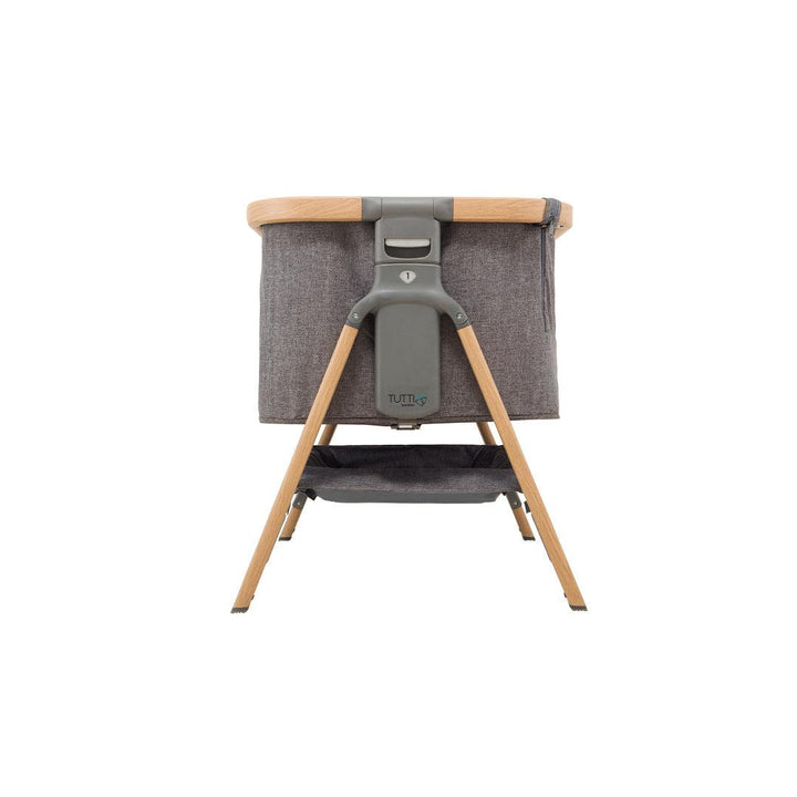 Tutti Bambini CoZee Bedside Crib - Oak and Charcoal-Bedside Cribs-Oak and Charcoal- | Natural Baby Shower