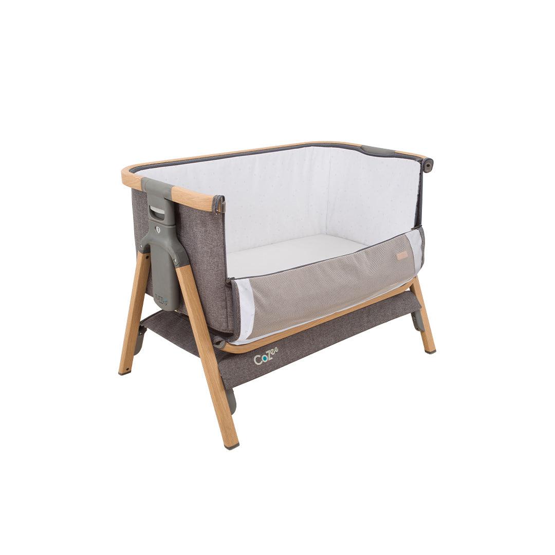 Tutti Bambini CoZee Bedside Crib - Oak and Charcoal-Bedside Cribs-Oak and Charcoal- | Natural Baby Shower