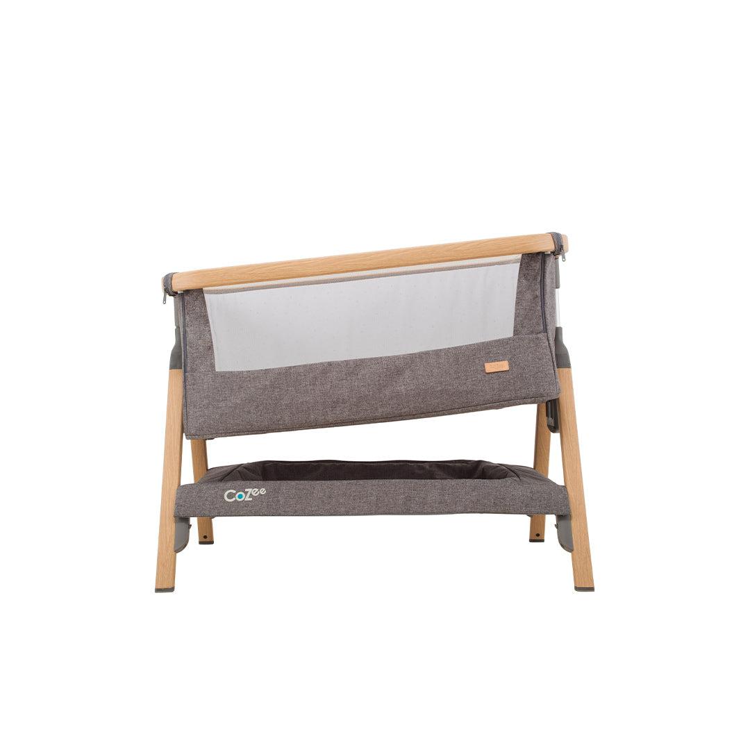 Tutti Bambini CoZee Bedside Crib - Oak and Charcoal-Bedside Cribs-Oak and Charcoal- | Natural Baby Shower