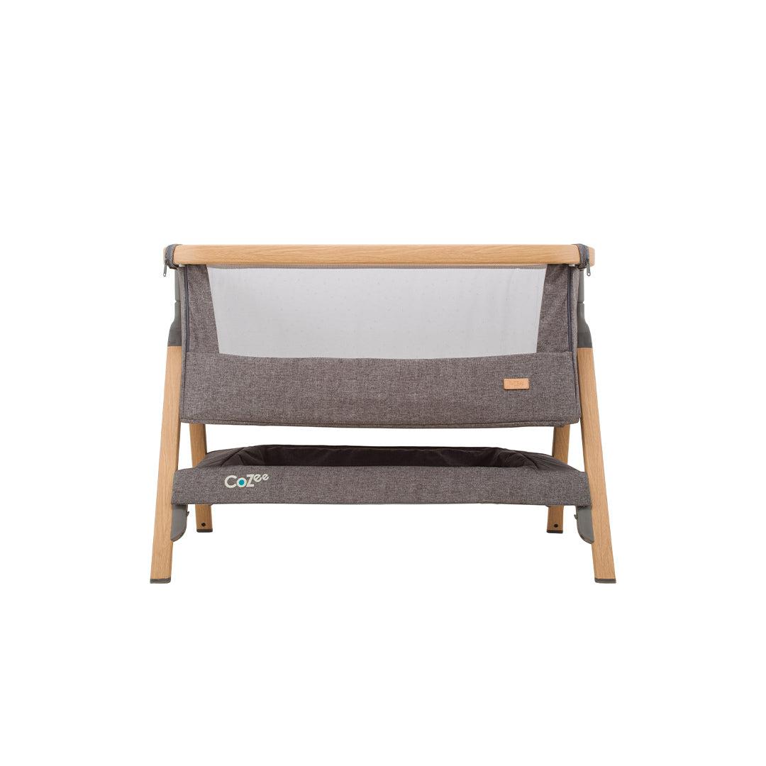 Tutti Bambini CoZee Bedside Crib - Oak and Charcoal-Bedside Cribs-Oak and Charcoal- | Natural Baby Shower