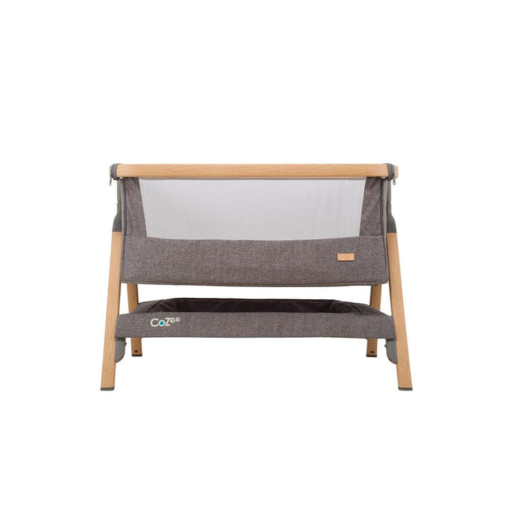 Tutti Bambini CoZee Bedside Crib - Oak and Charcoal-Bedside Cribs-Oak and Charcoal- | Natural Baby Shower