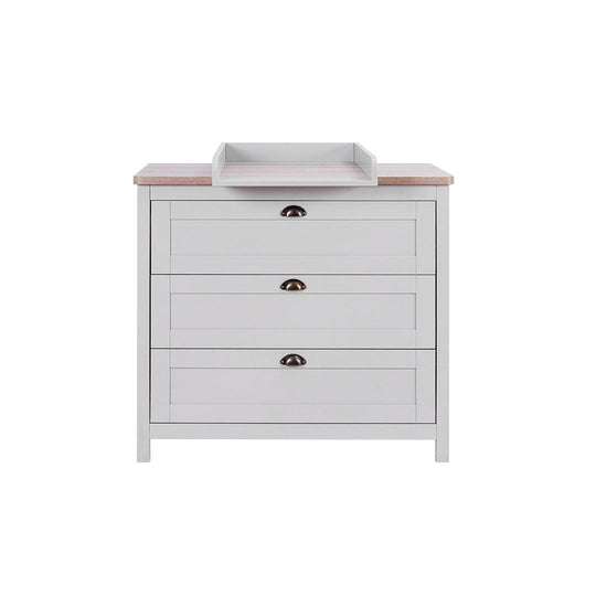 Tutti Bambini Verona Chest Changer - Dove Grey/Oak-Chests-Dove Grey/Oak- | Natural Baby Shower