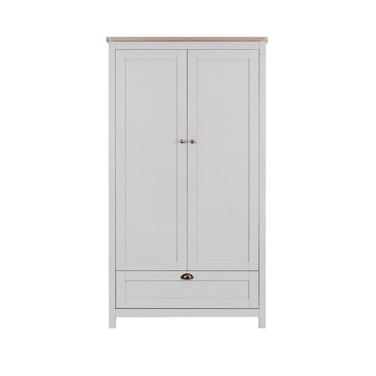 Tutti Bambini Verona Wardrobe - Dove Grey/Oak-Wardrobes-Dove Grey/Oak- | Natural Baby Shower