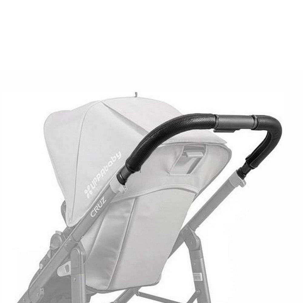 UPPAbaby CRUZ Pushchair Leather Handlebar Cover - Black-Handlebar Grips- | Natural Baby Shower