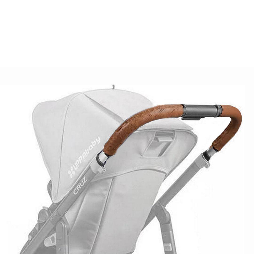 uppababy cruz leather handlebar Uppababy Cruz Pushchair Leather Handlebar Cover in Saddle