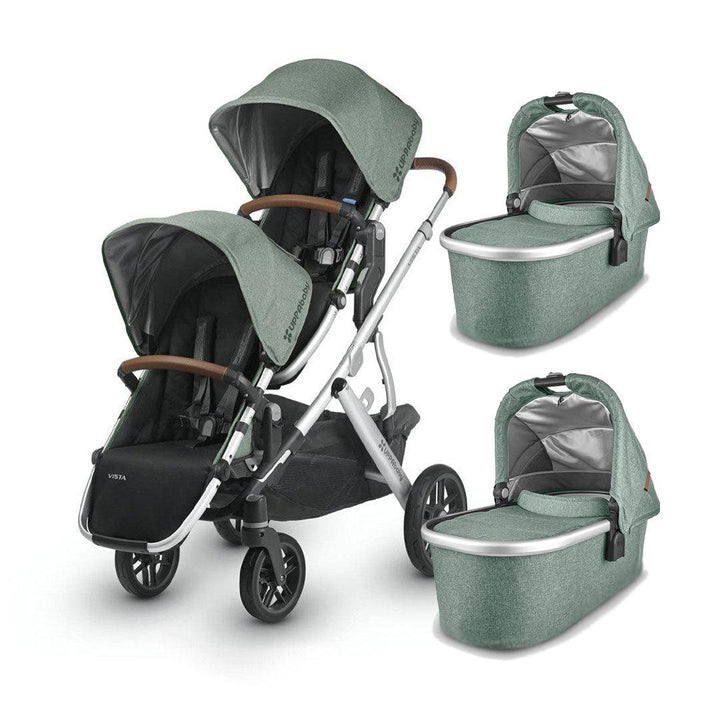 UPPAbaby VISTA Pushchair + Carrycot V2 - Twin - Emmett-Stroller Bundles- | Natural Baby Shower