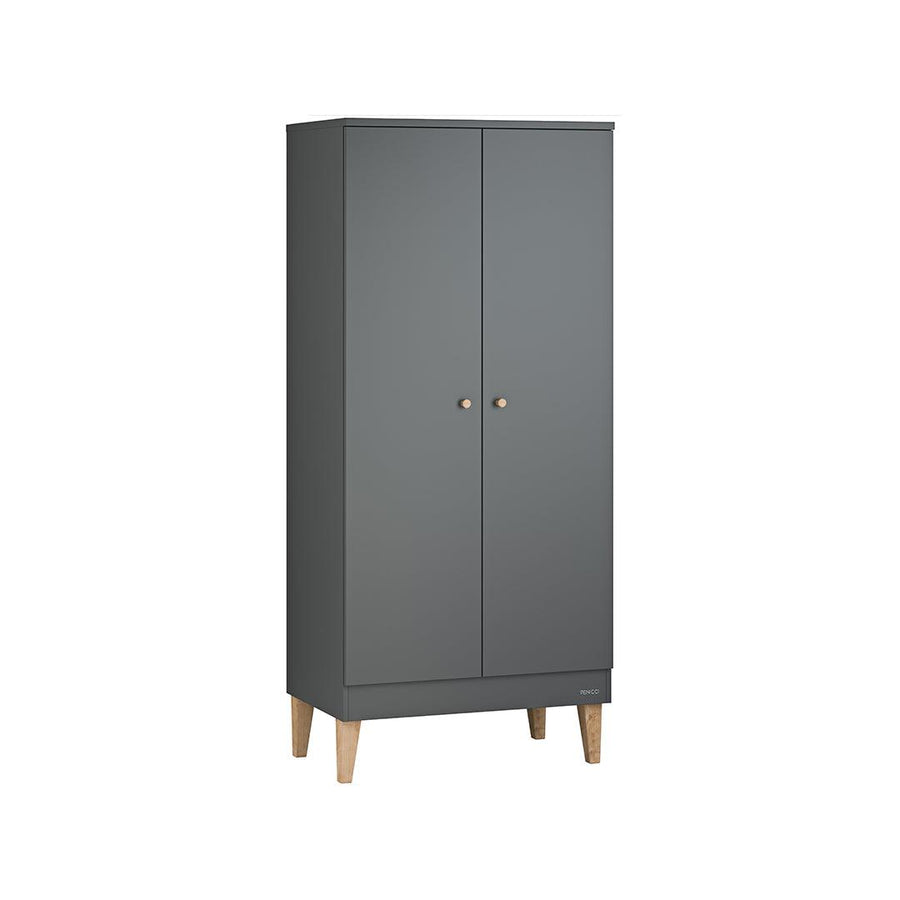 Venicci Saluzzo Wardrobe - Graphite-Wardrobes-Graphite- | Natural Baby Shower