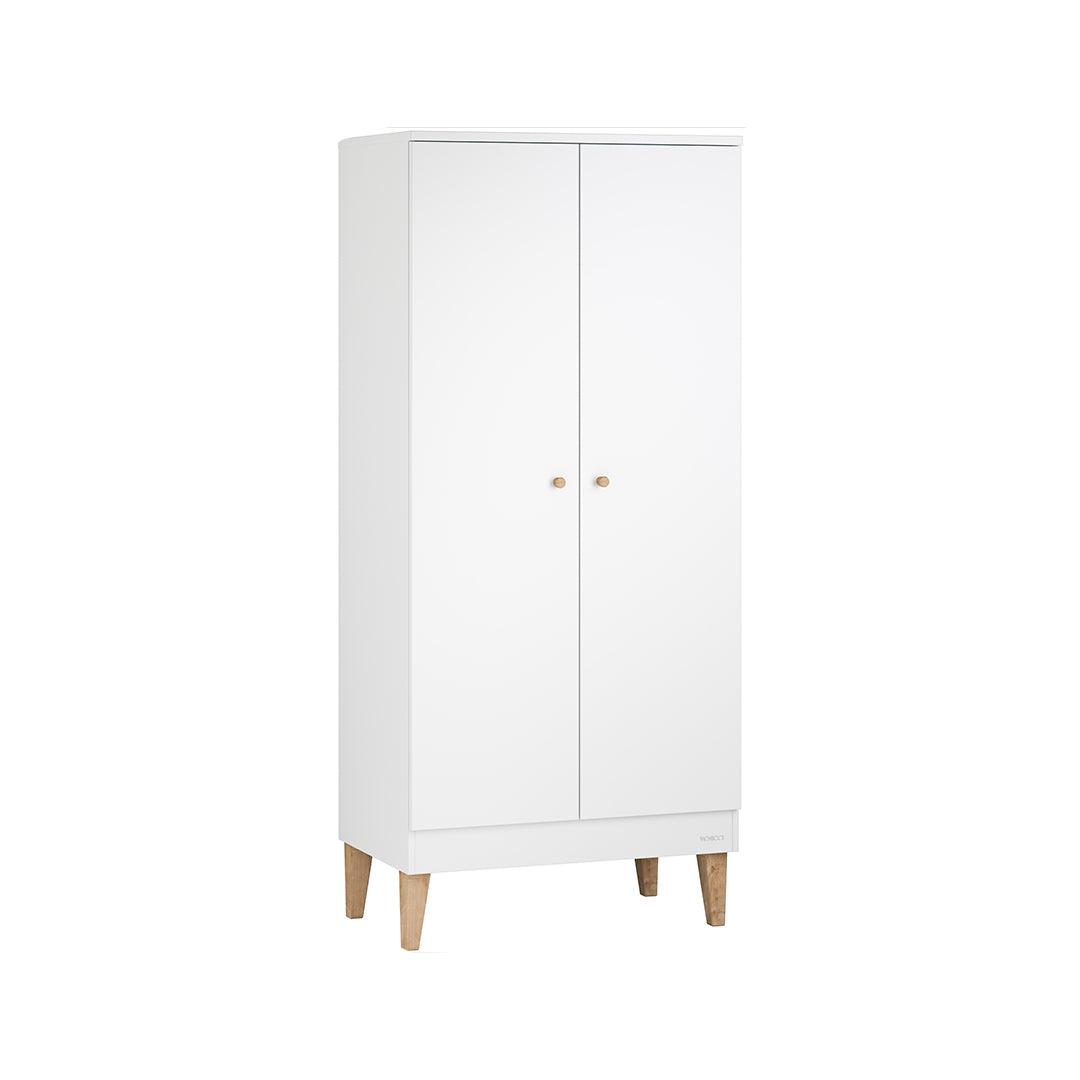 Venicci Saluzzo Cot Bed + Chest + Wardrobe - Premium White-Nursery Sets-No Mattress- | Natural Baby Shower