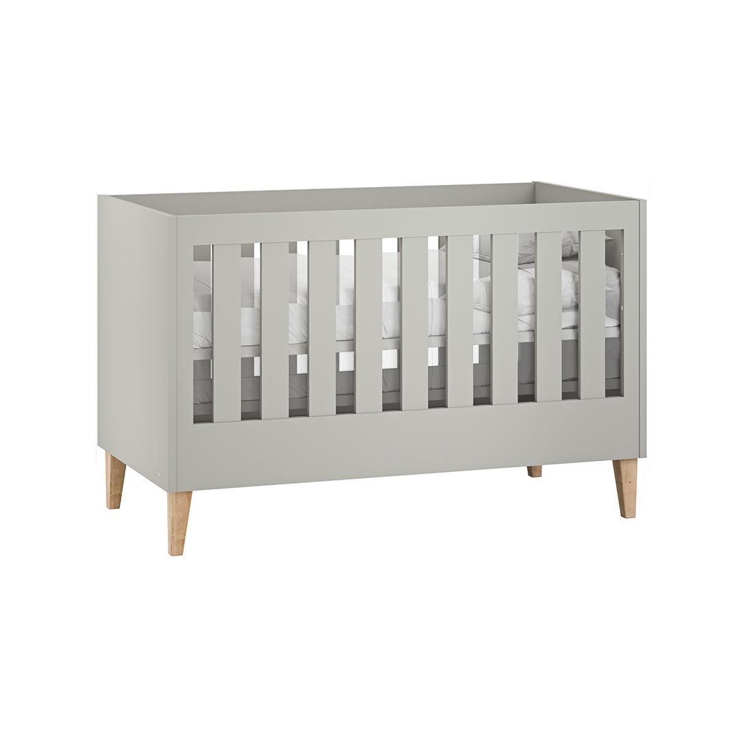 Venicci Saluzzo Cot Bed + Chest + Wardrobe - Warm Grey-Nursery Sets-No Mattress- | Natural Baby Shower