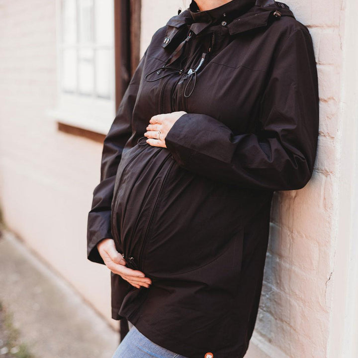 Wombat & Co NUMBAT GO Lightweight Babywearing Jacket - Black-Maternity Coats-Black-S | Natural Baby Shower