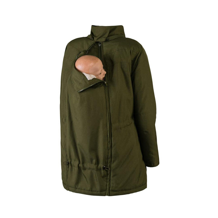 Wombat & Co WALLABY Maternity + Babywearing Jacket - Forest Green/Beige-Maternity Coats-Forest Green/Beige-XS | Natural Baby Shower