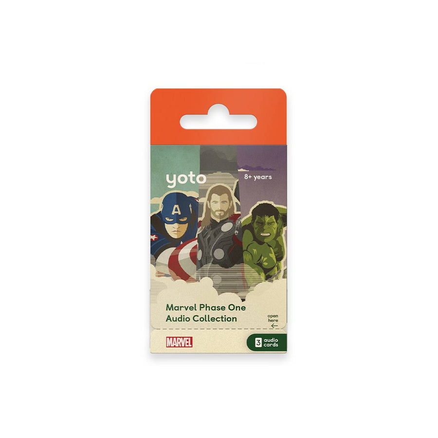 Yoto Card Multipack - Marvel Audio Collection: Phase 1-Audio Player Cards + Characters- | Natural Baby Shower