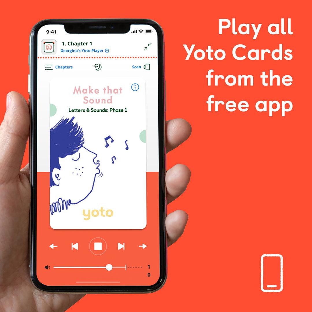 Yoto Card Multipack - Phonics: Letters + Sounds - Phase 1-Audio Player Cards + Characters- | Natural Baby Shower