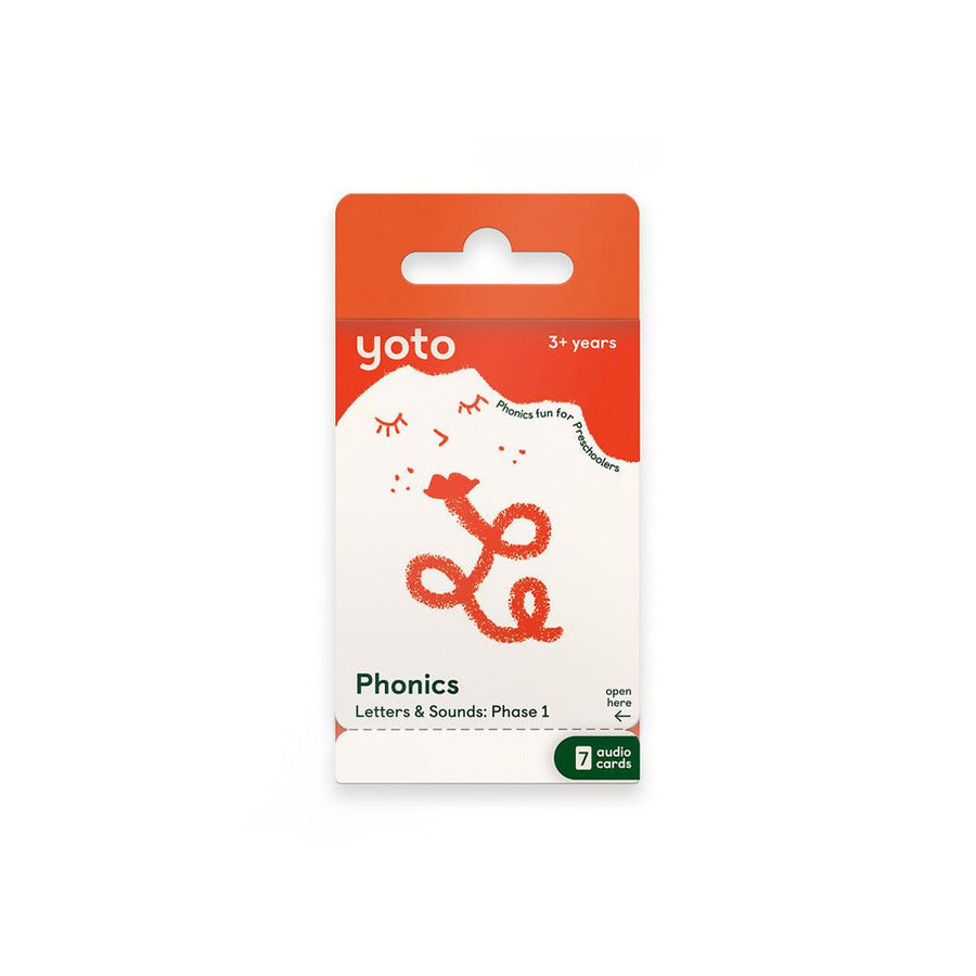 Yoto Card Multipack - Phonics: Letters + Sounds - Phase 1-Audio Player Cards + Characters- | Natural Baby Shower