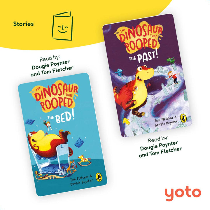 Yoto Card Multipack - The Dinosaur that Pooped Collection-Audio Player Cards + Characters- | Natural Baby Shower