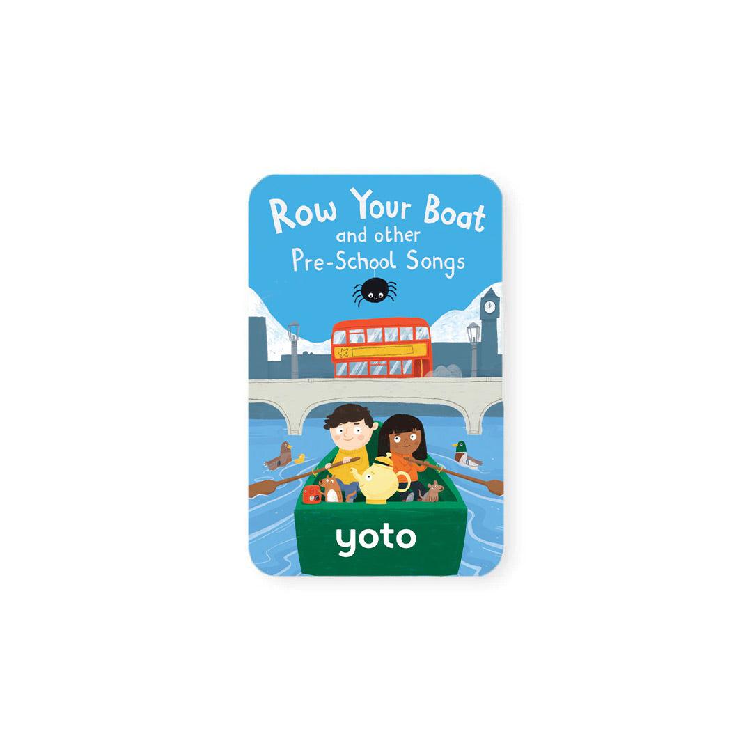 Yoto Card - Row Your Boat + Other Pre-School Songs-Audio Player Cards + Characters- | Natural Baby Shower